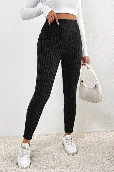 Ribbed High Waist Leggings