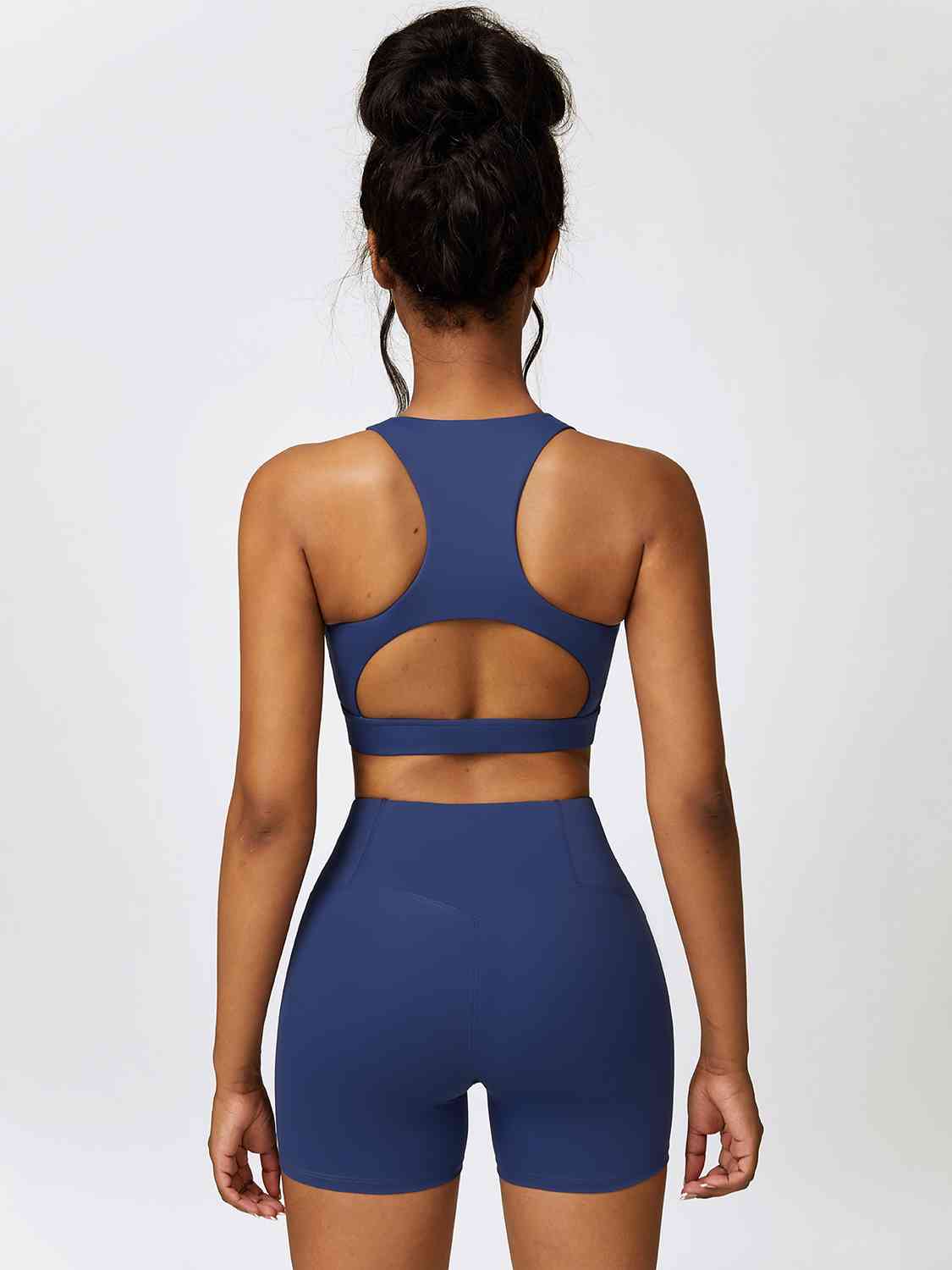 Cutout Cropped Sport Tank and Shorts Set